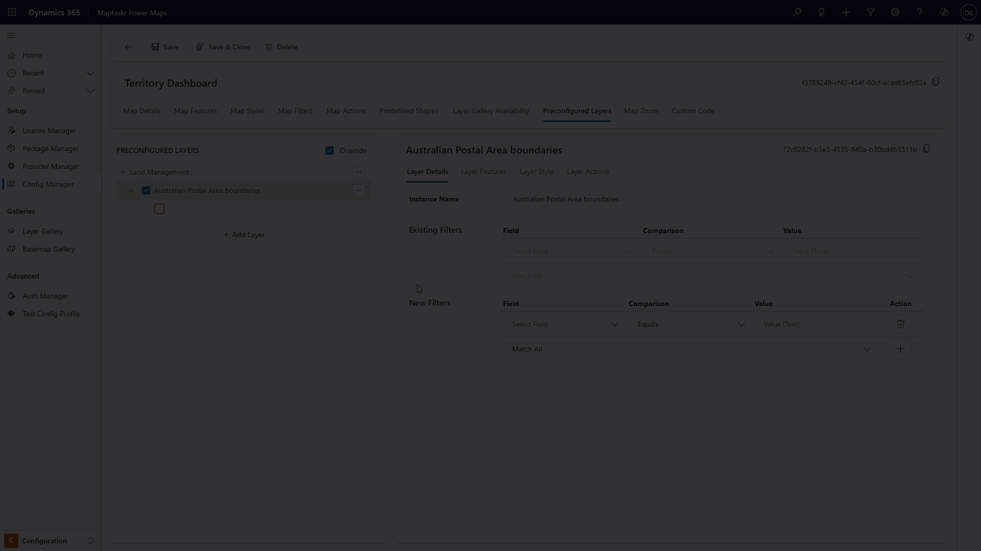 Create Single Action
